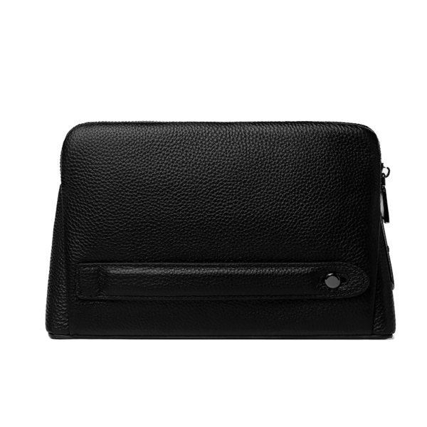 Leren Handtas Unisex - Zwart - Image 4