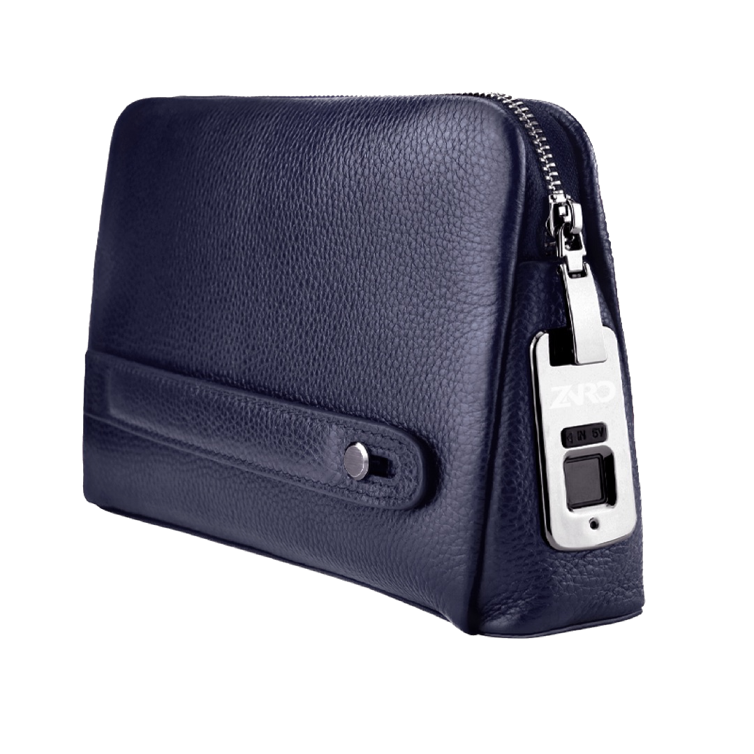 Leren Handtas Unisex - Blauw